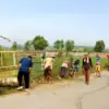 Desa Ridogalih, Kecamatan Cibarusah, wilayah selatan Kabupaten Bekasi yang masih dipenuhi hamparan sawah