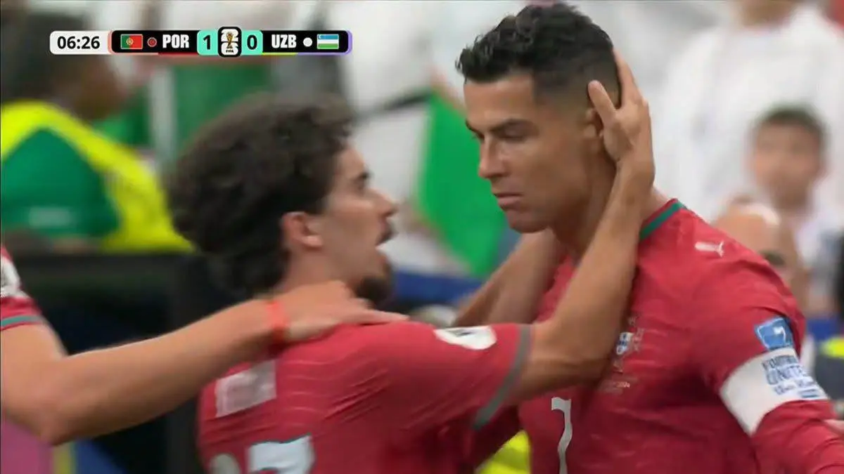 Babak Pertama Ronaldo Cetak Dua Gol, Portugal Unggul atas Uzbekistan 3-0 di Piala Dunia 2026 Ronaldo dan Vitinha