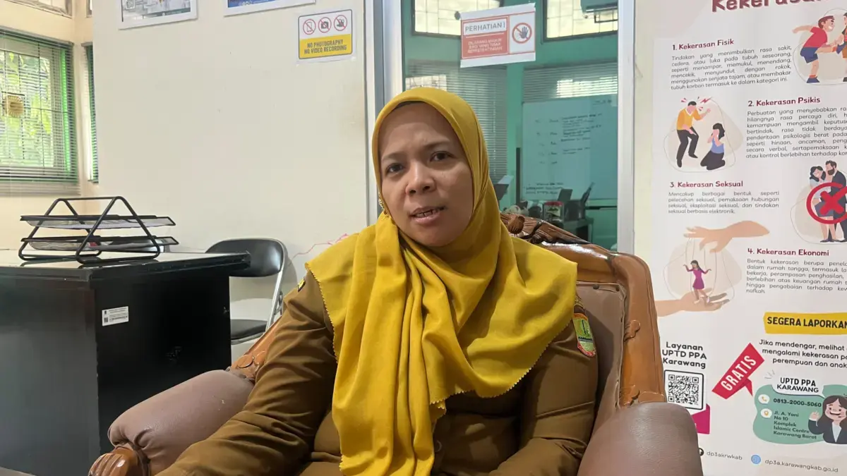UPTD PPA Karawang Pastikan Hak Pendidikan Siswi Korban Polemik di Cibuaya Tetap Terjamin Kepala UPTD PPA Kabupaten Karawang, Karina Nur Regina,