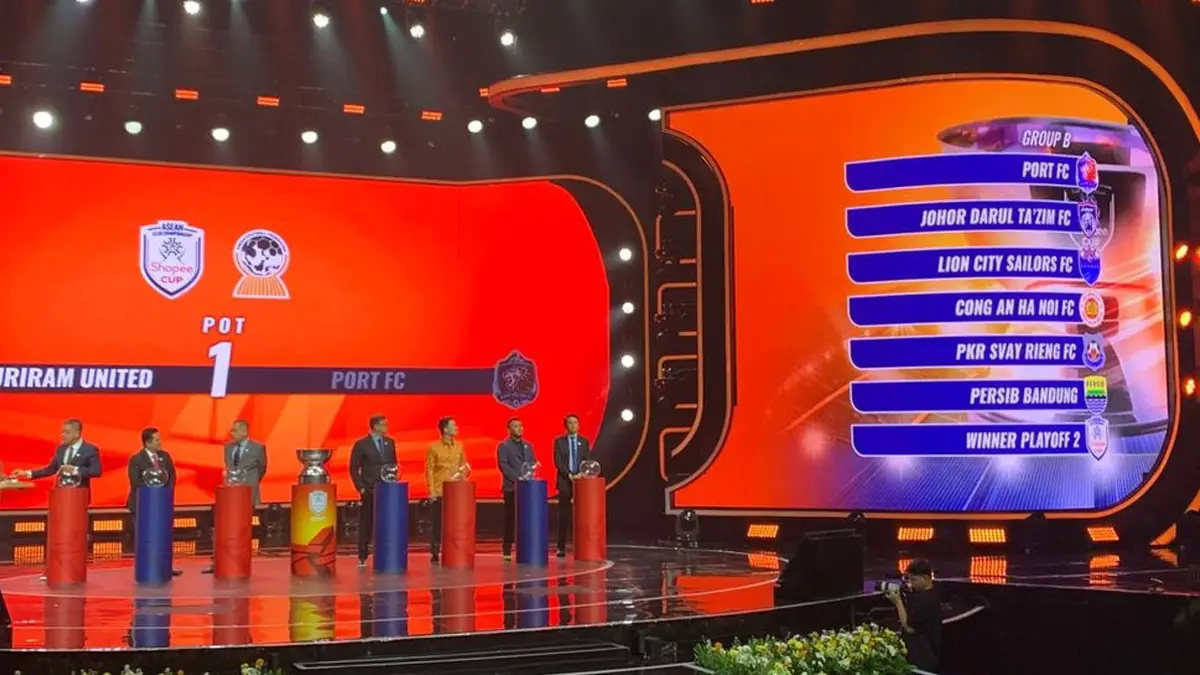 Hasil Drawing ACC Shopee Cup 2026/27: Persib Satu Grup dengan JDT dan Port FC Hasil Drawing ACC Shopee Cup 2026/27: Persib Satu Grup dengan JDT dan Port FC
