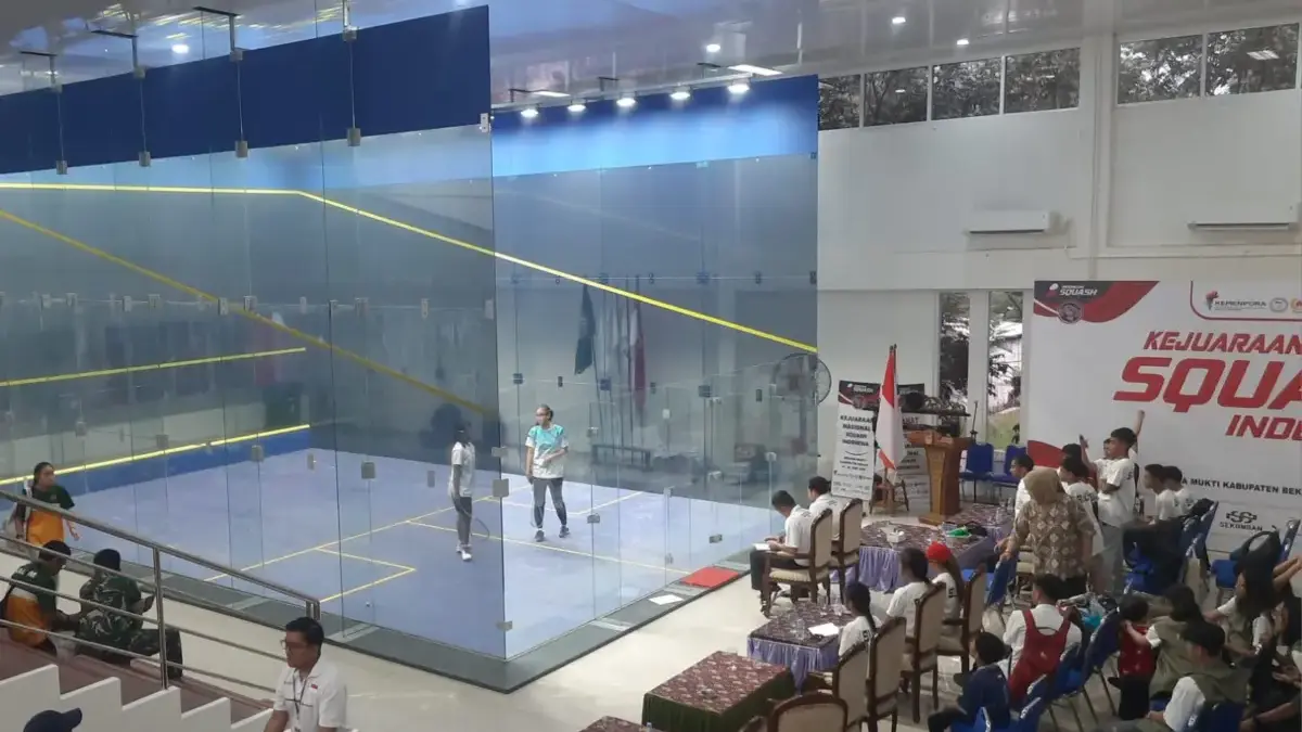 Kabupaten Bekasi siap menggelar Kejuaraan Nasional (Kejurnas) Squash 2026 yang akan berlangsung pada 7-11 Juli