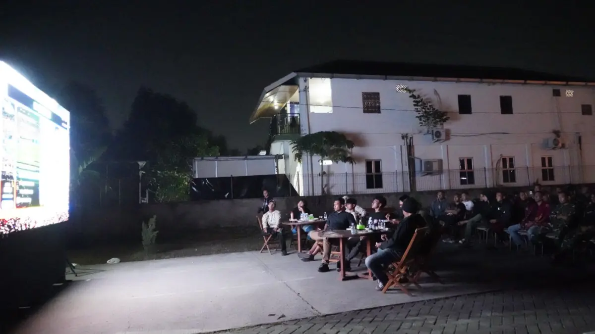 Yonif 305/Tengkorak Gelar Nobar Semifinal II Piala Dunia 2026, Pererat Kebersamaan Prajurit Nobar