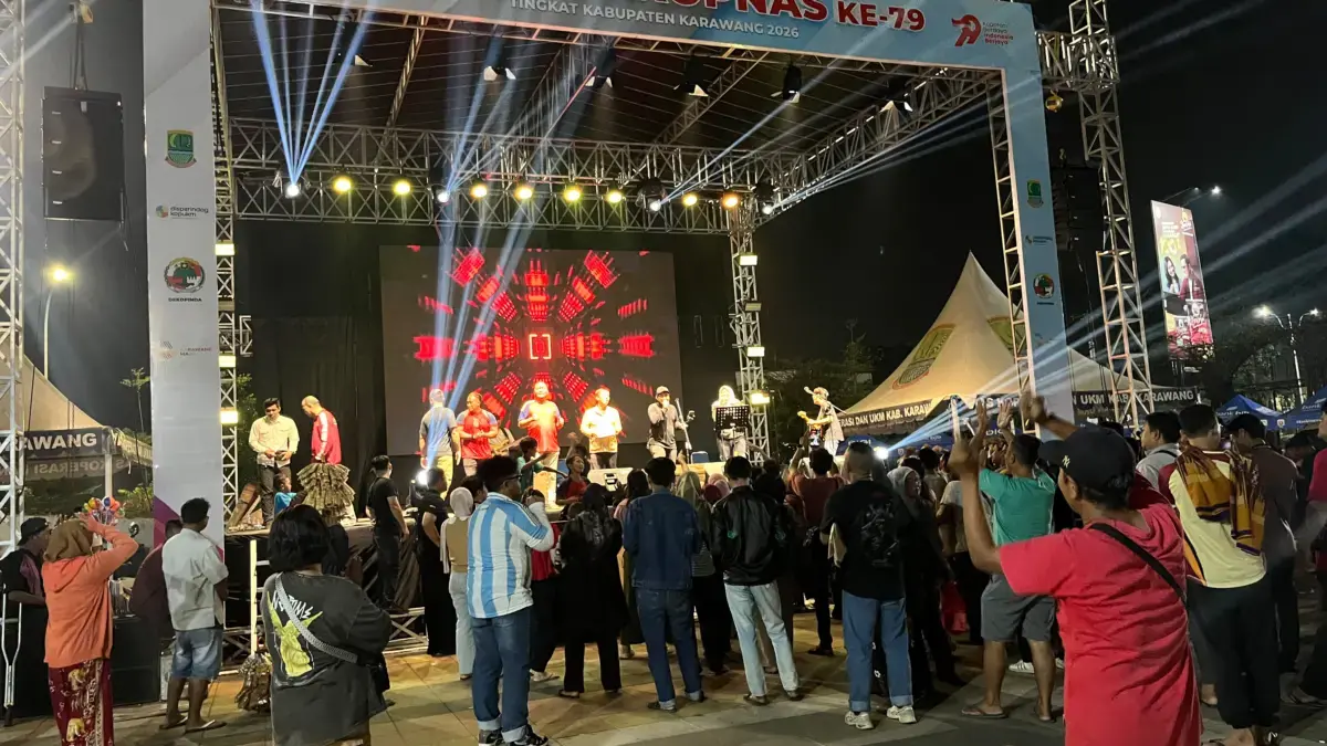 Bupati Karawang Aep Syaepuloh Resmi Tutup Bazar UMKM Nobar Juara 2026 Bazaar UMKM Nobar