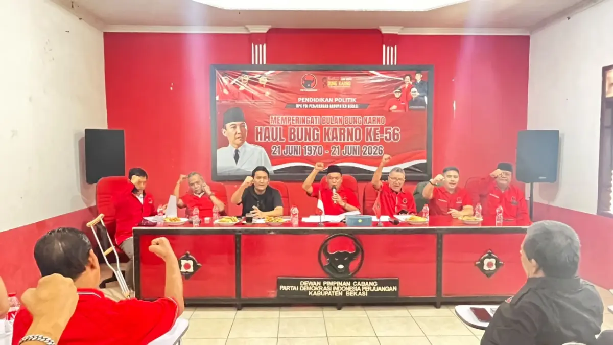 DPC PDI Perjuangan Kabupaten Bekasi memastikan semangat Bulan Bung Karno tidak berhenti setelah Juni berakhir.
