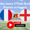 Live Streaming Perebutan Juara Tiga Piala Dunia 2026 Prancis vs Inggris