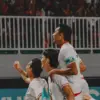 Selebrasi saat pemain Timnas Indonesia Mencetak Gol