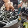 Ilustrasi bengkel motor