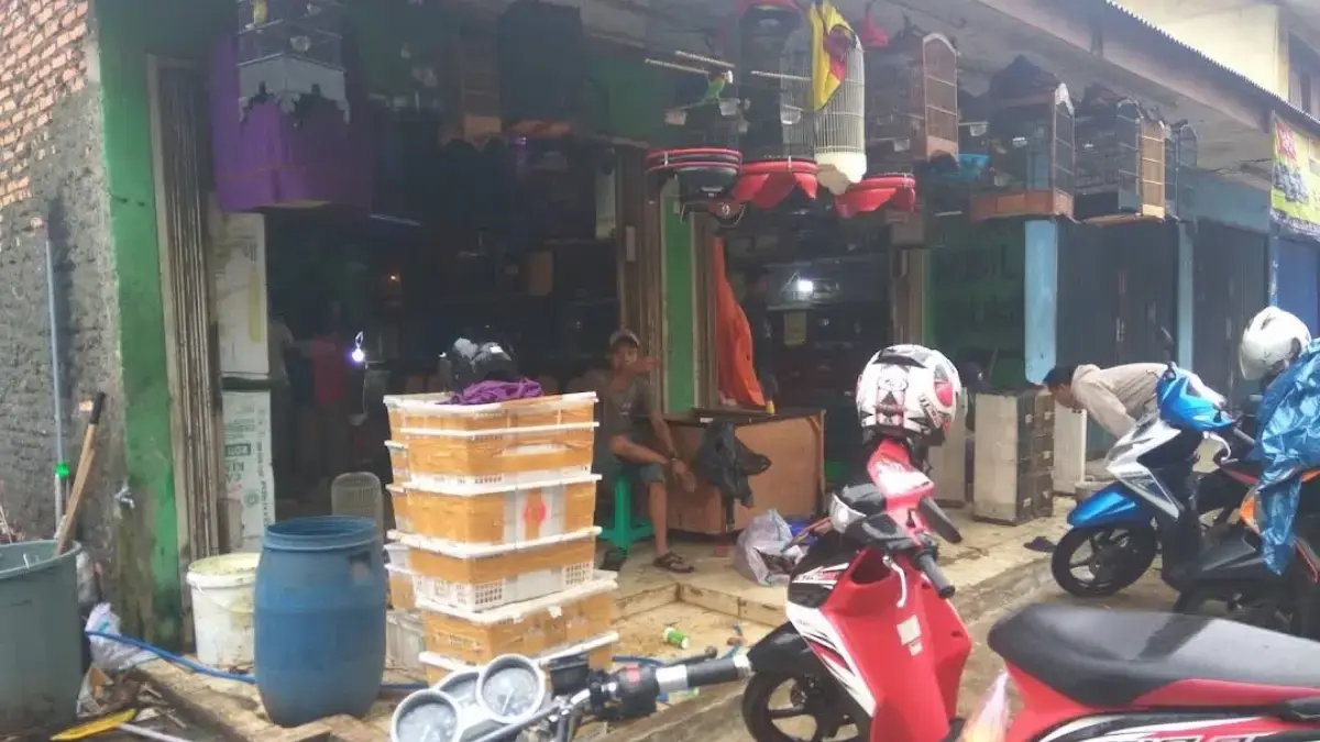 Sejumlah toko burung di kawasan Jatimulya Tambun Selatan menyediakan berbagai kebutuhan penghobi.