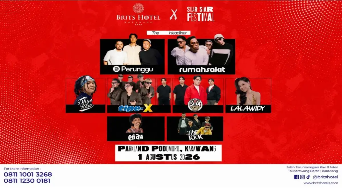 Brits Hotel Karawang Jadi Hotel Partner Suar Siar Festival 2026