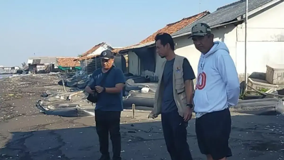 pesisir Desa Cemarajaya, Kecamatan Cibuaya.