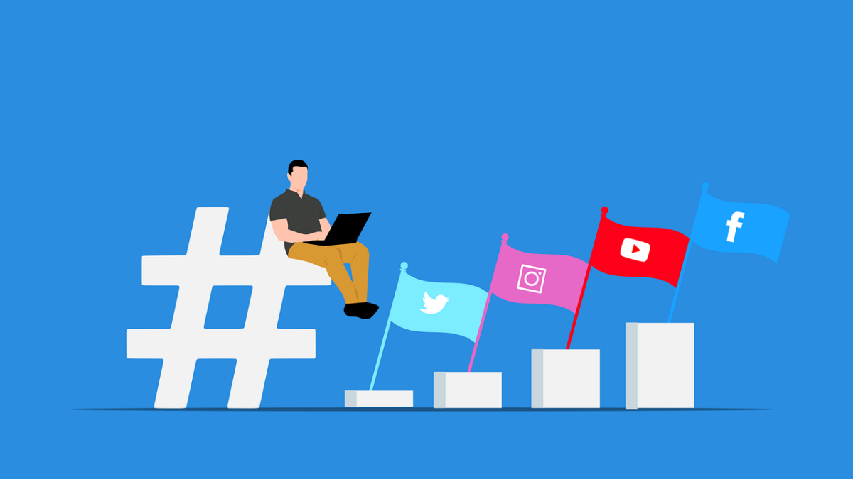 Ilustrasi pelaku UMKM mengelola kampanye Instagram Ads melalui laptop.