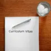Ilustrasi pencari kerja sedang membuat CV.