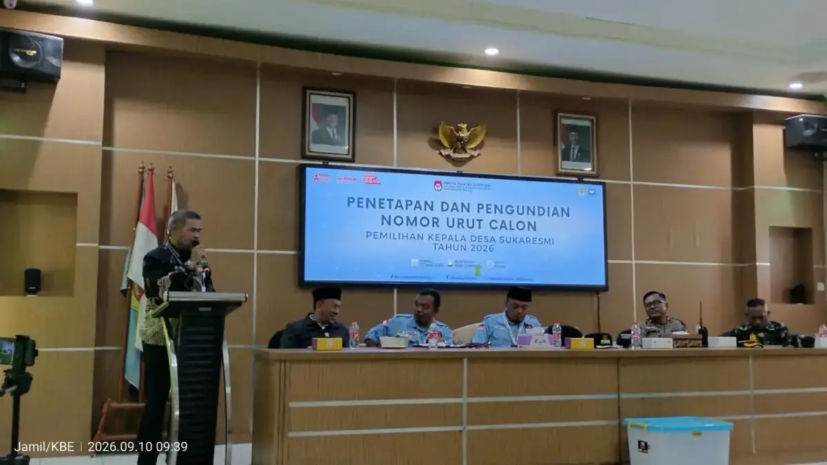 Penetapan dan Pengundian No Urut Calon Kepala Desa di Cikarang Selatan
