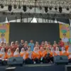 senam dalam acara Hareudang Fest di Lapangan Karangpawitan