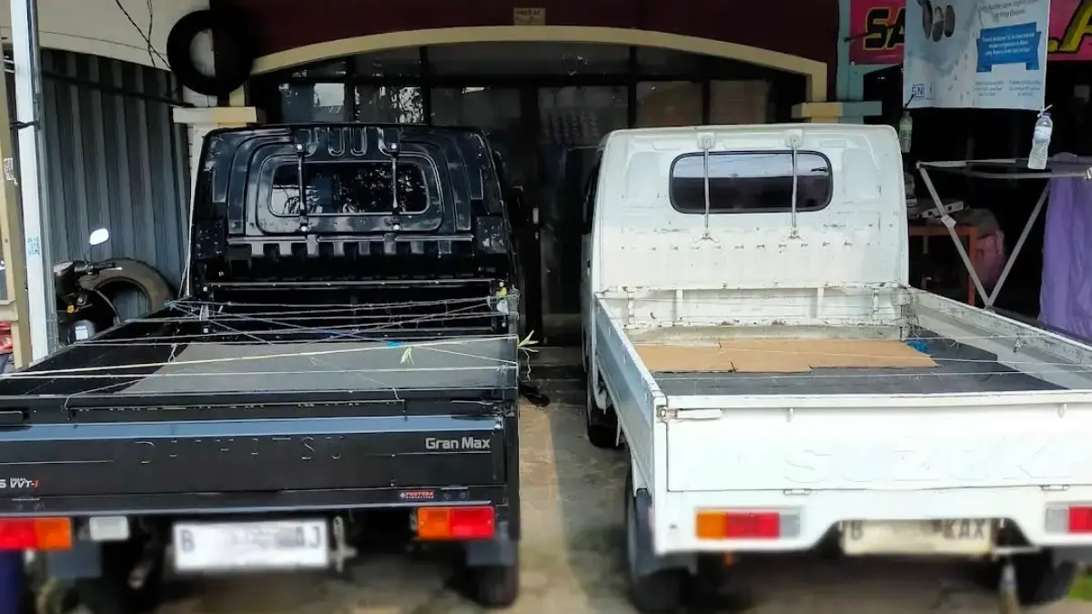 Ilustrasi mobil pick-up.