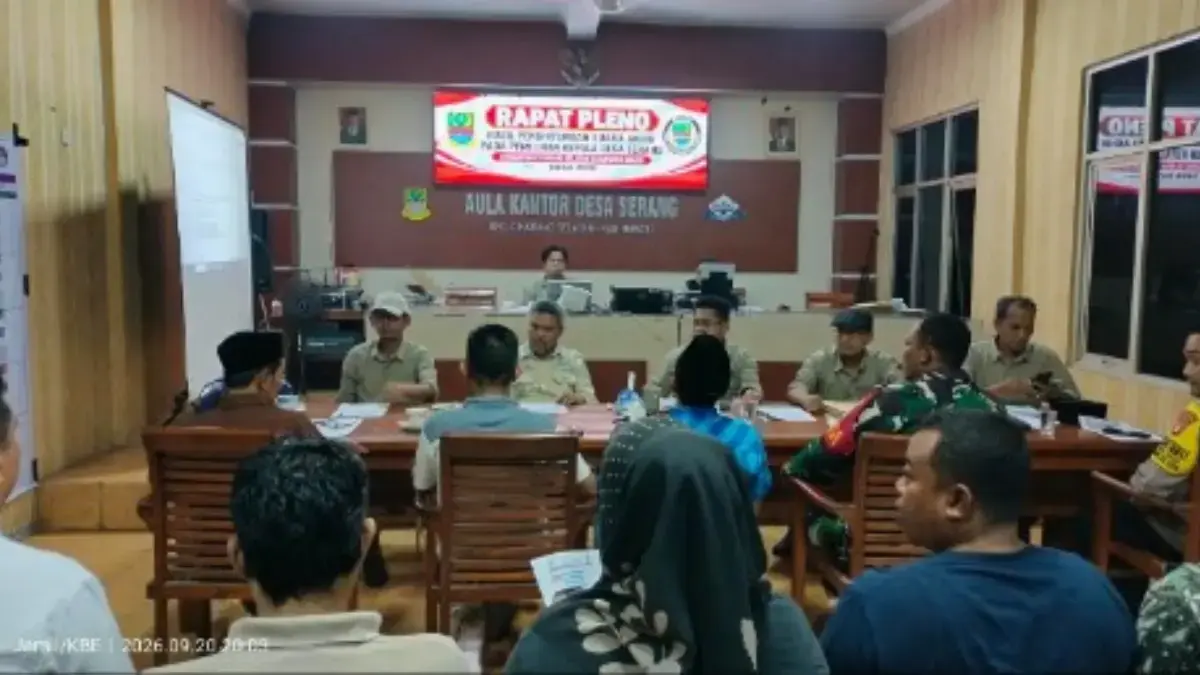 Pilkades di Desa Serang Berlangsung Aman, Irwan Handoko Raih Suara Terbanyak Pilkades serang