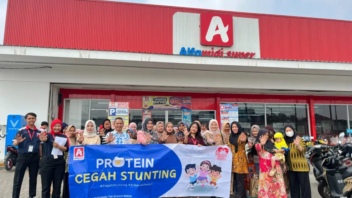 Alfamidi Cabang Bekasi Salurkan 9.000 Butir Telur dalam Program Protein Cegah Stunting Tahap 3 Komitmen Alfamidi Cabang Bekasi dalam mendukung upaya pencegahan stunting terus berlanjut melalui Program CSR