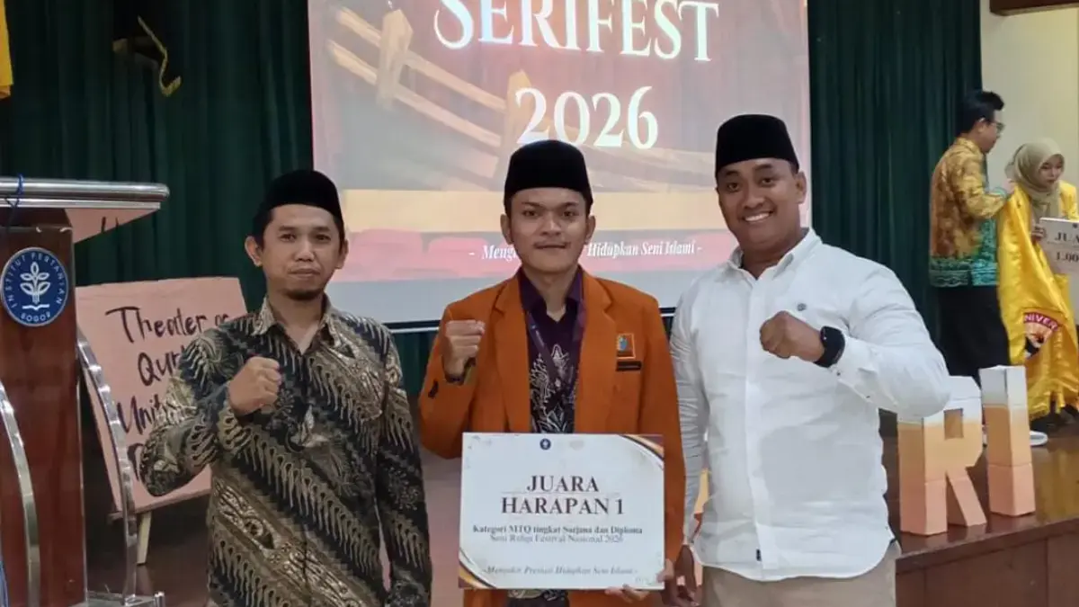 berhasil meraih prestasi MTQ tingkat nasional di ajang Seni Religi Festival (Serifest) 2026.