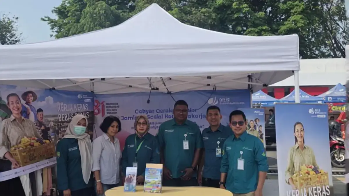BPJS Ketenagakerjaan Karawang Buka Layanan BPU di Bazar UMKM.
