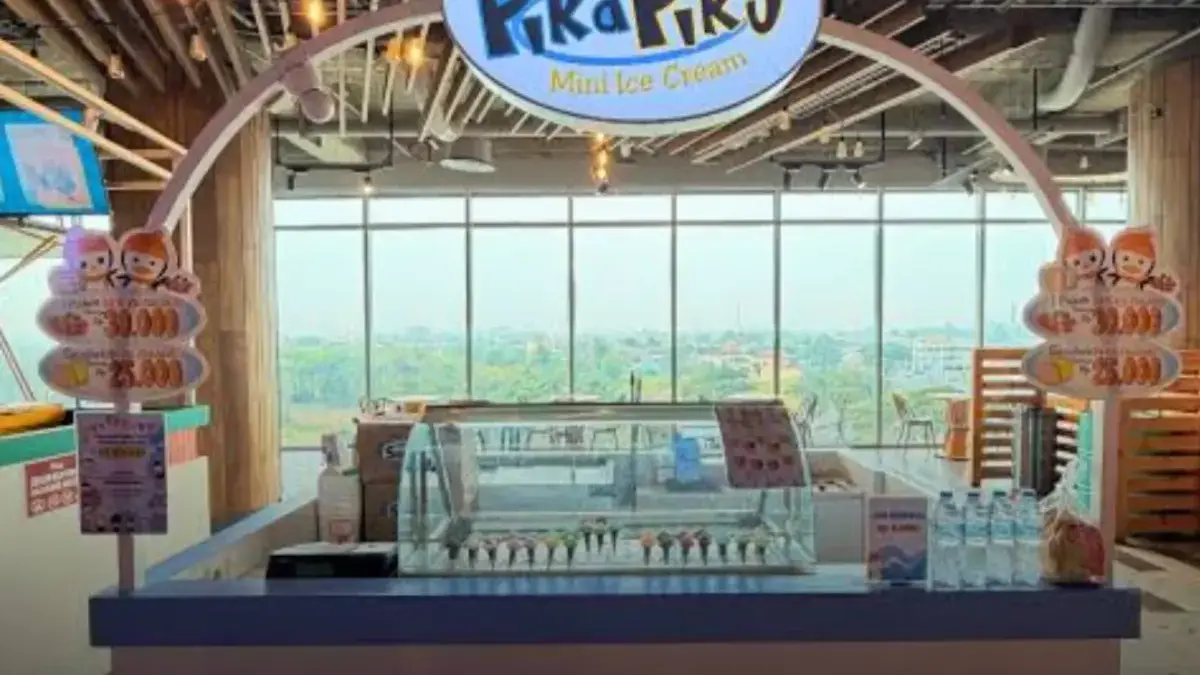 Pika Piku Mini Ice Cream di Living World Grand Wisata, Camilan Es Krim Mungil yang Mencerahkan Harimu!