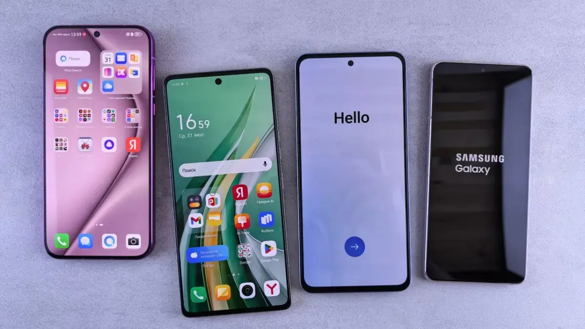 Ilustrasi RAM dan memori internal pada smartphone.